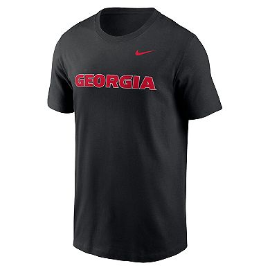 Men's Nike Black Georgia Bulldogs Primetime Evergreen Wordmark T-Shirt