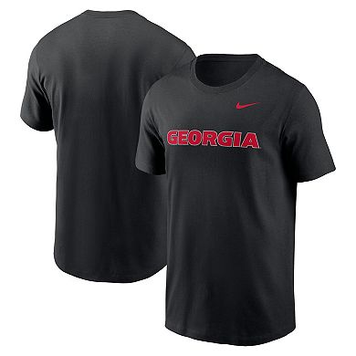 Men's Nike Black Georgia Bulldogs Primetime Evergreen Wordmark T-Shirt