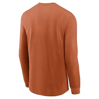 Men's Nike Texas Orange Texas Longhorns 2024 Sideline Legend Performance Long Sleeve T-Shirt