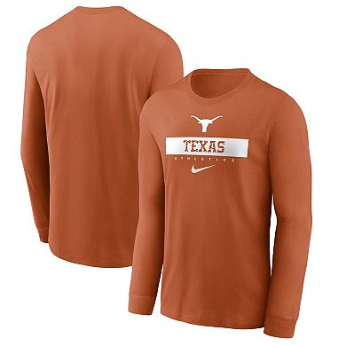 Men's Nike Texas Orange Texas Longhorns 2024 Sideline Legend Performance Long Sleeve T-Shirt