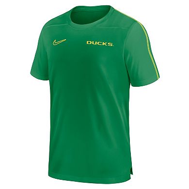 Men's Nike Green Oregon Ducks 2024 Sideline Coach Performance Top