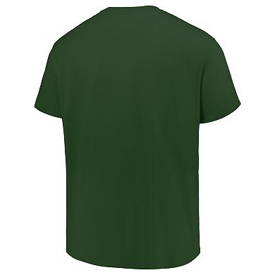 Men's Profile Green Miami Hurricanes Big & Tall Color Stripe T-Shirt