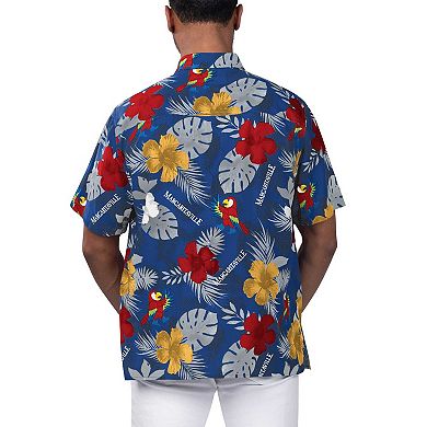 Men's Margaritaville Royal Chicago Cubs Island Life Floral Party Button-Up Shirt