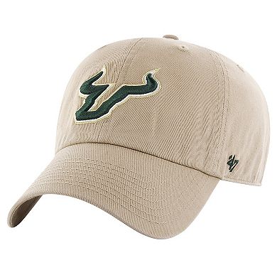 Men's '47 Khaki South Florida Bulls Clean Up Adjustable Hat