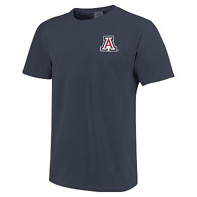 Men's Navy Arizona Wildcats Baseball Comfort Colors T-Shirt