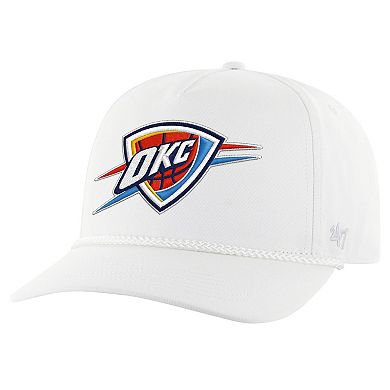 Men's '47 White Oklahoma City Thunder Core Logo Rope Hitch Adjustable Hat