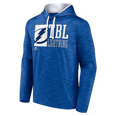 Men's Fanatics Blue Tampa Bay Lightning Never Quit Pullover Hoodie