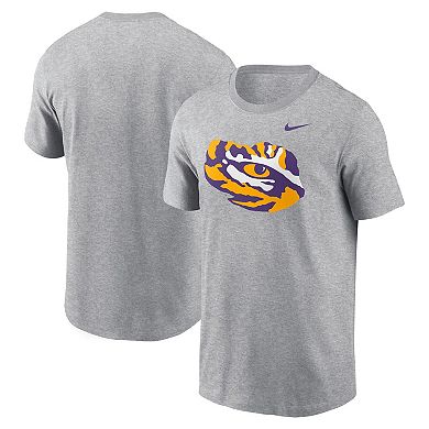 Men's Nike Heather Gray LSU Tigers Primetime Evergreen Alternate Logo T-Shirt