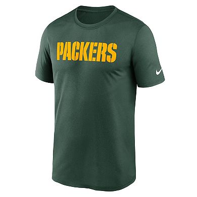 Men's Nike Green Green Bay Packers Primetime Legend Wordmark Performance T-Shirt