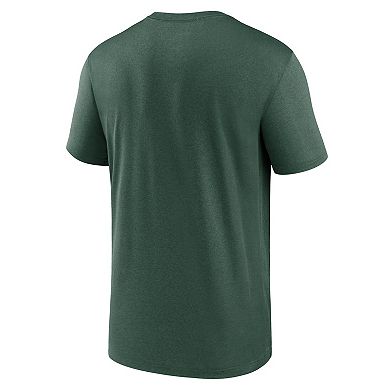 Men's Nike Green Green Bay Packers Primetime Legend Wordmark Performance T-Shirt