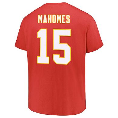Men's Fanatics Patrick Mahomes Red Kansas City Chiefs Big & Tall T-Shirt
