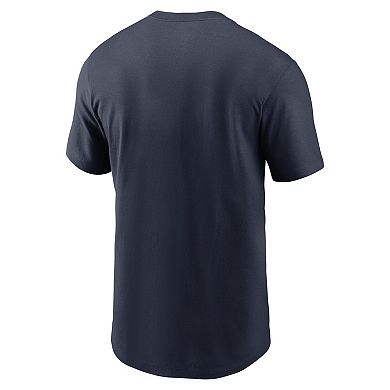 Men's Nike  Navy Houston Texans Fan Gear Primary Logo T-Shirt