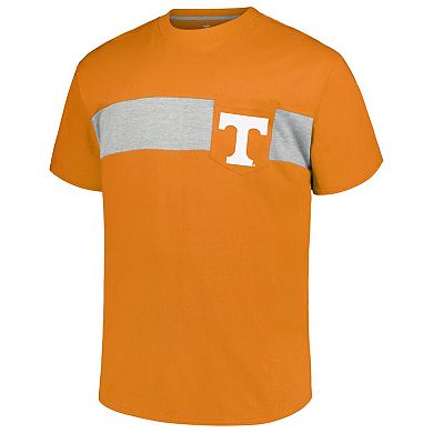 Men's Profile Tennessee Orange Tennessee Volunteers Big & Tall Color Stripe T-Shirt