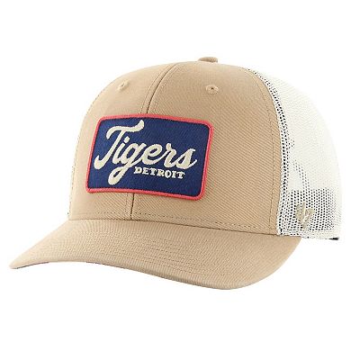 Men's '47 Khaki Detroit Tigers Glory Daze Trucker Adjustable Hat