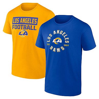 Men's Fanatics Los Angeles Rams Serve T-Shirt Combo Pack