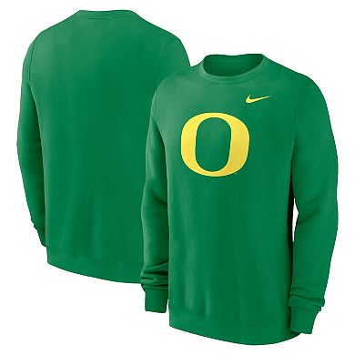 Men's Nike Green Oregon Ducks Primetime Evergreen Fleece Pullover Sweatshirt