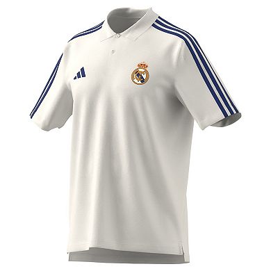 Men's adidas White Real Madrid DNA Polo