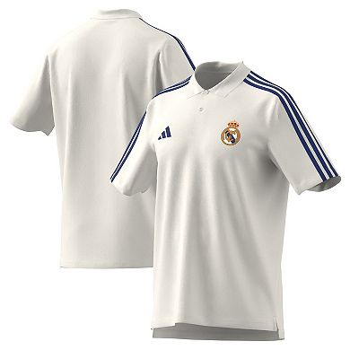 Men's adidas White Real Madrid DNA Polo