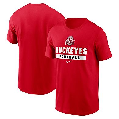 Men's Nike Scarlet Ohio State Buckeyes Football T-Shirt