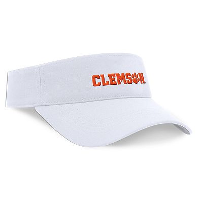 Unisex Nike White Clemson Tigers 2024 Sideline Fit Ace Visor
