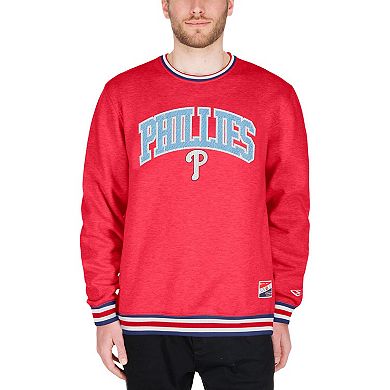 Men's New Era Red Philadelphia Phillies Father's Day Pullover Sweatshirt