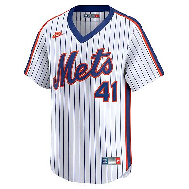 Men's Nike Tom Seaver White New York Mets Throwback Cooperstown Limited Jersey