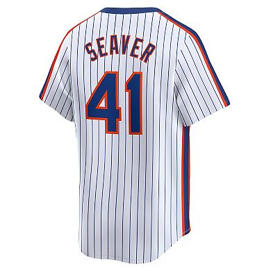 Men's Nike Tom Seaver White New York Mets Throwback Cooperstown Limited Jersey