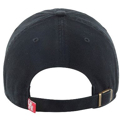 Men's '47 Black Houston Cougars Clean Up Adjustable Hat