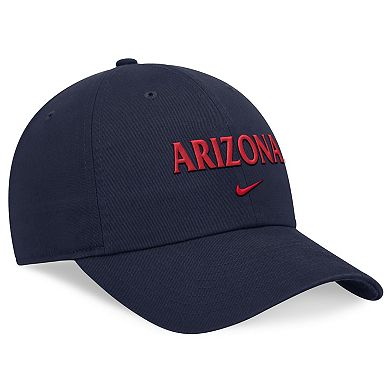 Unisex Nike Navy Arizona Wildcats 2024 Sideline Club Adjustable Hat