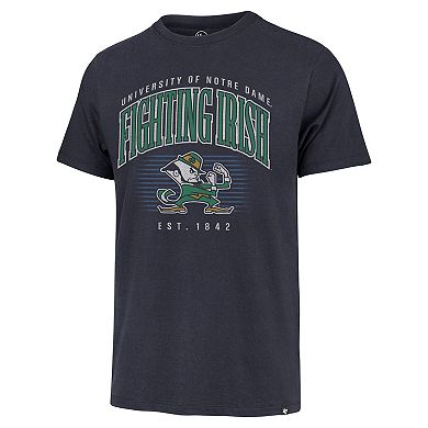 Men's '47 Navy Notre Dame Fighting Irish Double Header Franklin T-Shirt