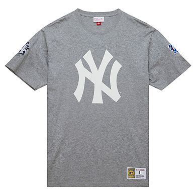 Men's Mitchell & Ness Derek Jeter Heather Gray New York Yankees Cooperstown Collection Legends T-Shirt