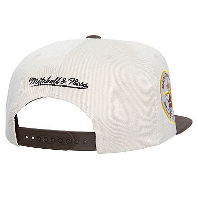 Men's Mitchell & Ness Cream San Diego Padres Cooperstown Collection Speed Zone Snapback Hat