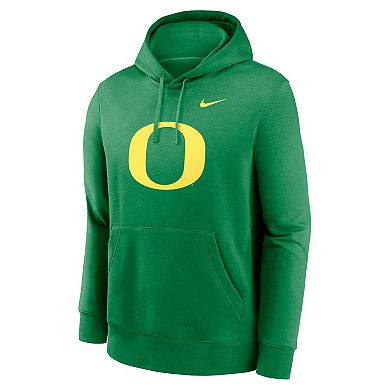 Men's Nike Green Oregon Ducks Primetime Evergreen Club Fleece Pullover Hoodie