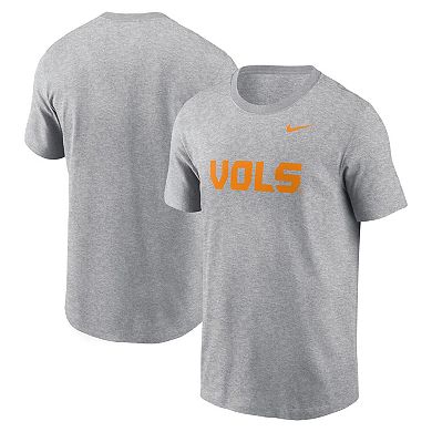 Men's Nike Heather Gray Tennessee Volunteers Primetime Evergreen Alternate Logo T-Shirt