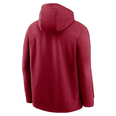 Men's Nike Cardinal Stanford Cardinal Primetime Evergreen Club Fleece Pullover Hoodie