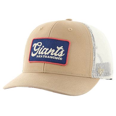 Men's '47 Khaki San Francisco Giants Glory Daze Trucker Adjustable Hat