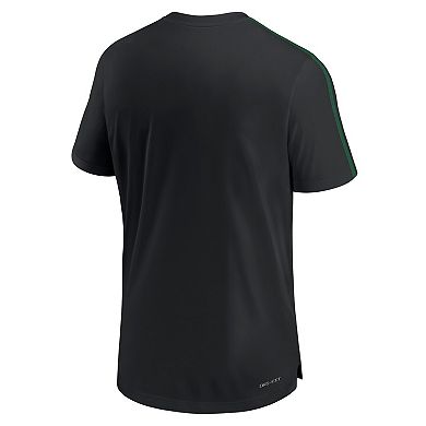 Men's Nike Black Oregon Ducks 2024 Sideline Coach Performance Top