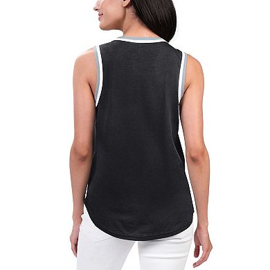 Women's G-III 4Her by Carl Banks Black Chicago White Sox Strategy Tank Top