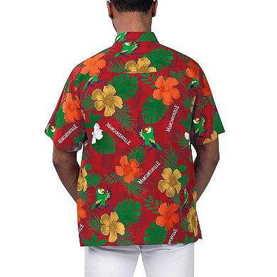 Men's Margaritaville Red Philadelphia Phillies Island Life Floral Party Button-Up Shirt