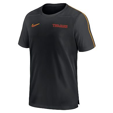 Men's Nike Black USC Trojans 2024 Sideline Coach Performance Top