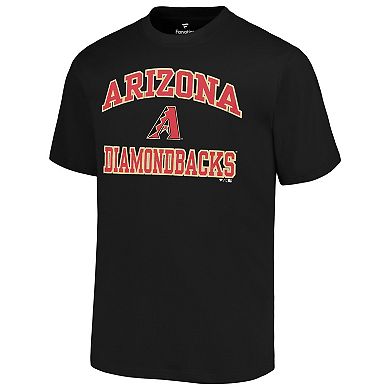 Men's Profile Black Arizona Diamondbacks Big & Tall Heart & Soul T-Shirt