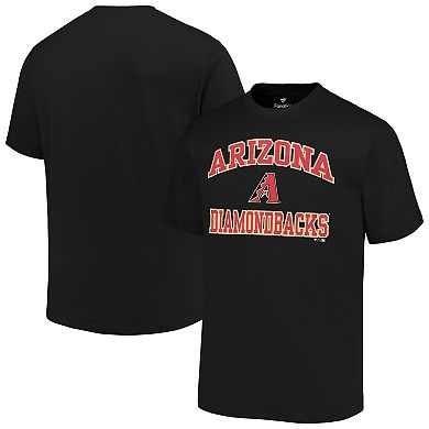 Men's Profile Black Arizona Diamondbacks Big & Tall Heart & Soul T-Shirt