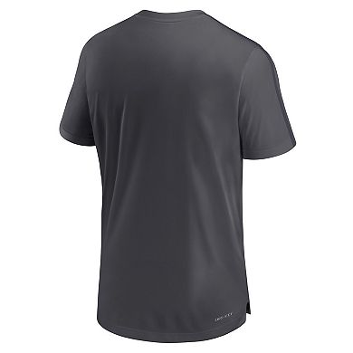 Men's Nike Anthracite West Virginia Mountaineers 2024 Sideline Coach Performance Top