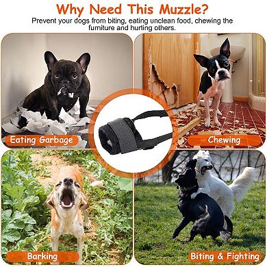 Adjustable Dog Mouth Cover Pet Dog Muzzle Mask