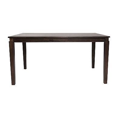 Merrick Lane Hayden Wooden Dining Table with Tapered Legs