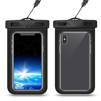 Black, High Touch Sensitive Underwater Protective Phone Pouch