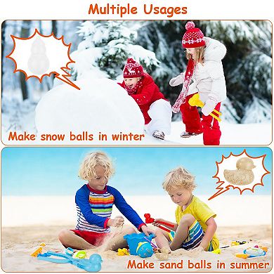 Snowball Makers Set Clip Snow Molds Toys With Handle Set Of 4