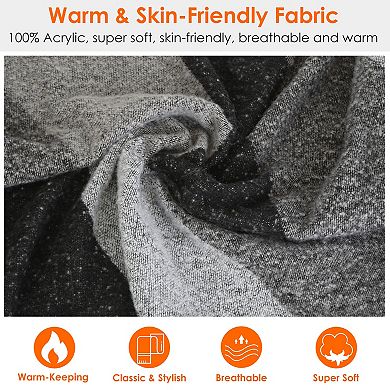 74.8x25.6'', Soft Knitted Shawl Winter Warm Scarf