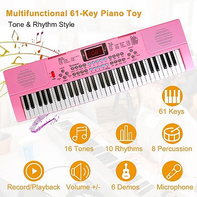 61 Keys Electronic Digital Music Keyboard