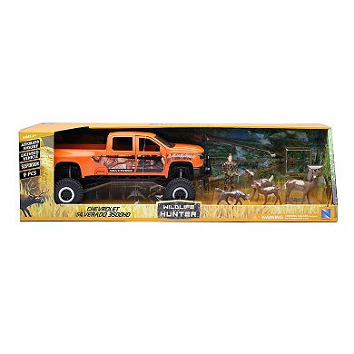 New Ray Wildlife Hunter 1:18 Scale Camo Orange Deer Hunting 9-Piece Model Set